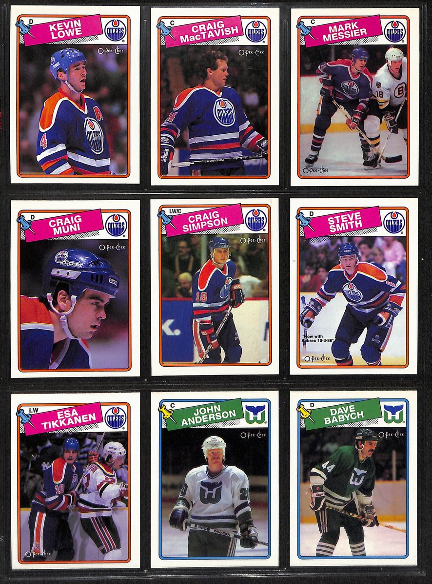1988-1989 O-Pee-Chee OPC Hockey Complete Set 1-264 Hull, Shanahan RC  BA209462