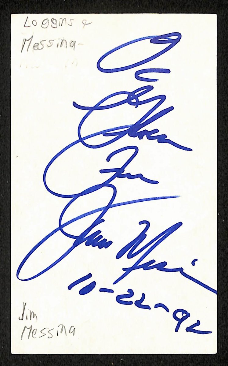 Jim Messina Autographed/Signed 3x5 Index Card Musician JSA BA209469