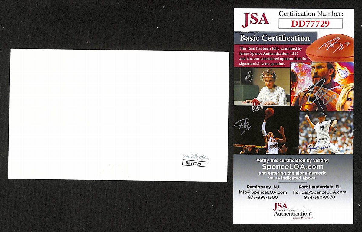 Tim Renwick Autographed/Signed 3x5 Index Card Musician JSA BA209476