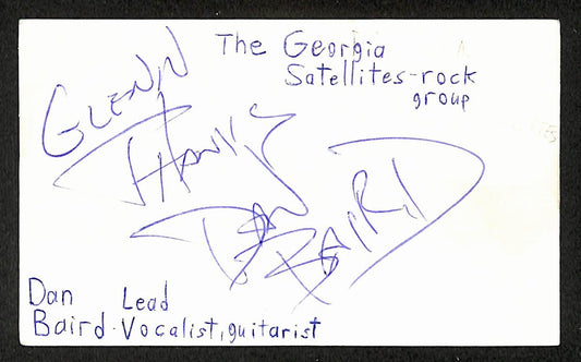 Dan Baird Autographed/Signed 3x5 Index Card Musician JSA BA209477