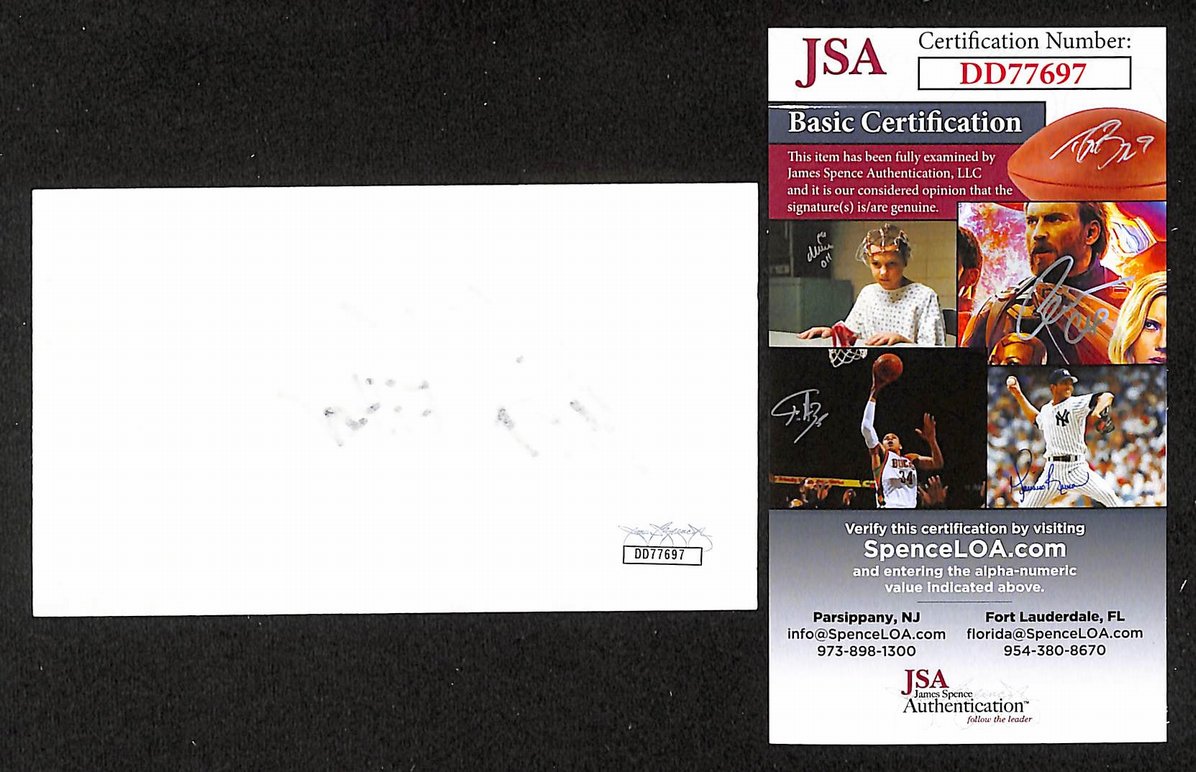 Richard Patrick Autographed/Signed 3x5 Index Card Musician JSA BA209491