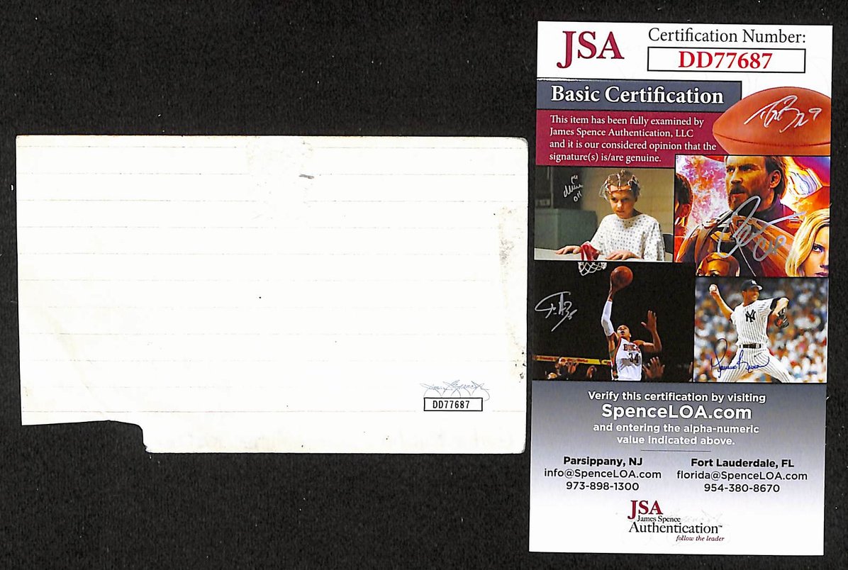 Gabe Kaplan Autographed/Signed 3x5 Index Card Welcome Back, Kotter. JSA BA209502