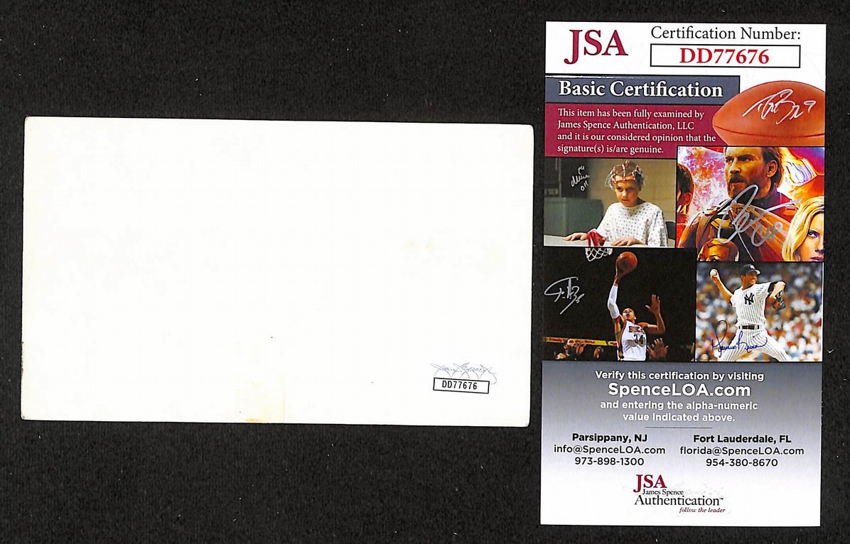 Tanya Tucker Autographed/Signed 3x5 Index Card Singer JSA BA209504