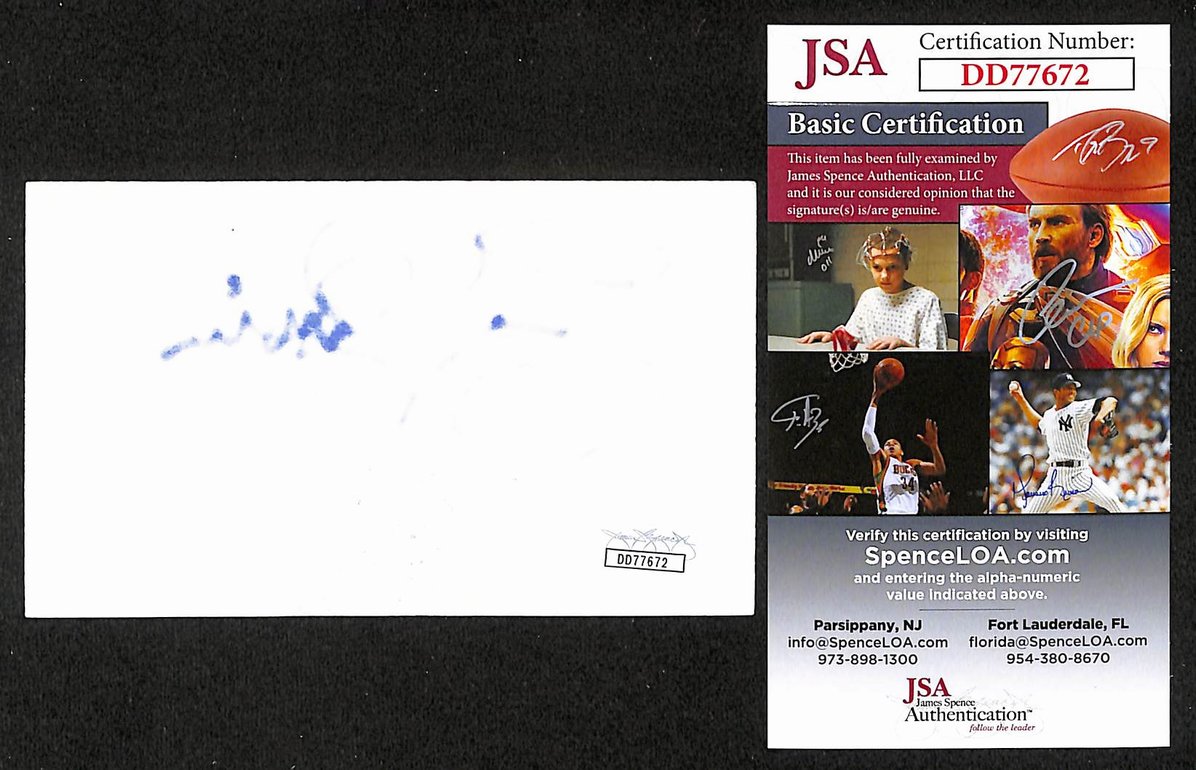 Larry Gatlin Autographed/Signed 3x5 Index Card Musician JSA BA209506