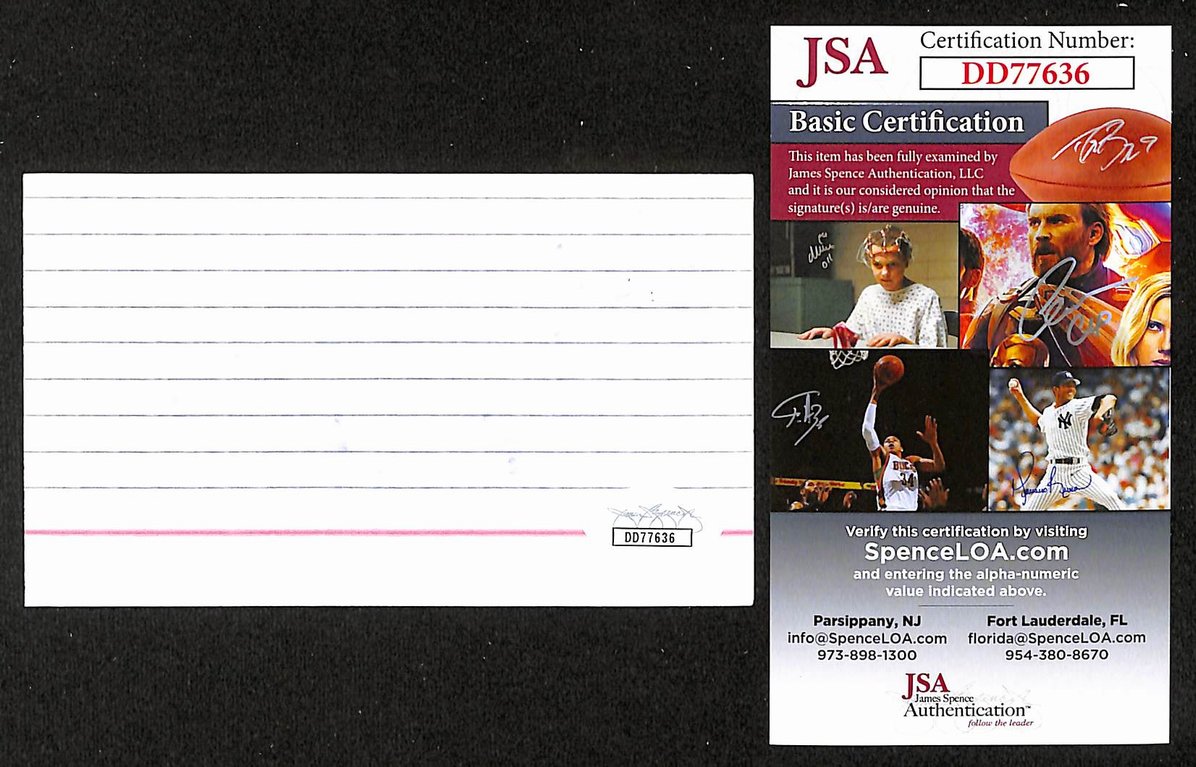 Taylor Dayne Autographed/Signed 3x5 Index Card 80s Pop Singer JSA BA209524