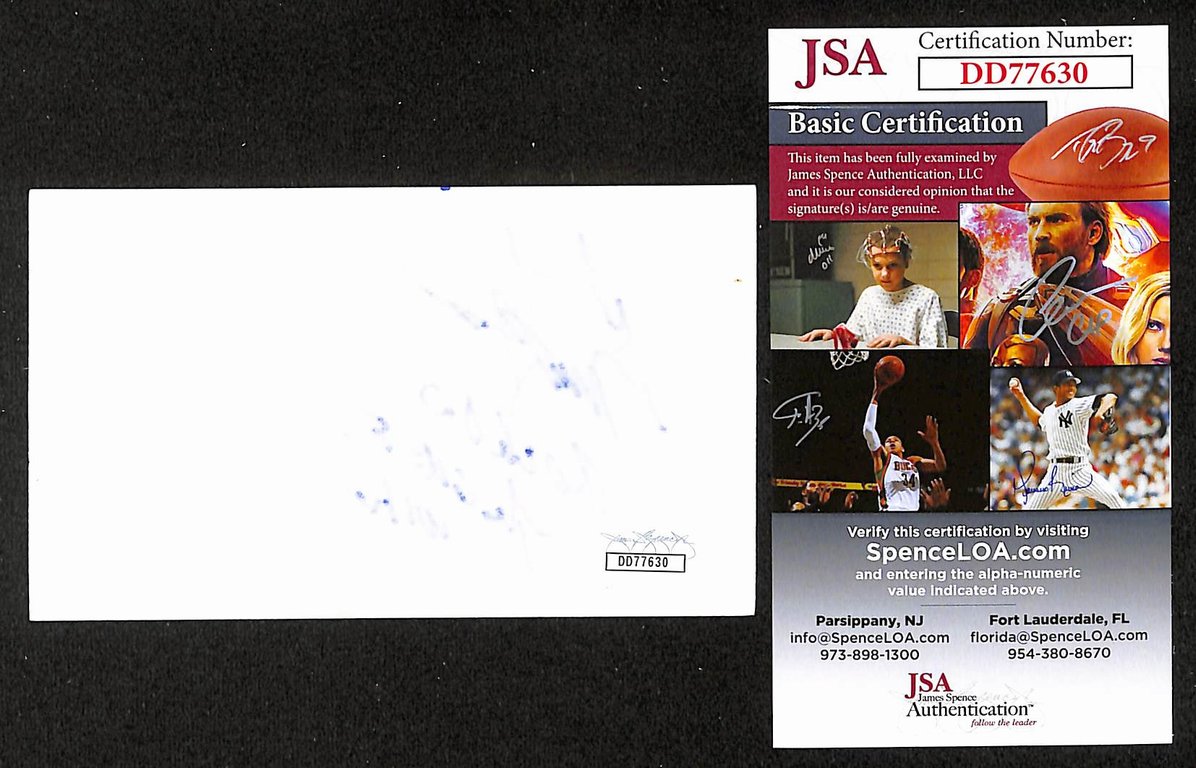 Garry Peterson Autographed/Signed 3x5 Index Card The Guess Who JSA BA209525