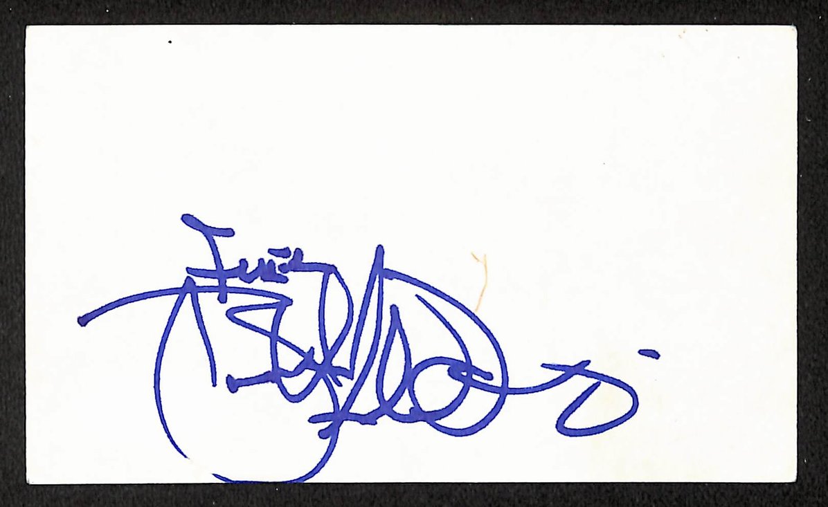 Brett Scallions Autographed/Signed 3x5 Index Card Fuel JSA BA209536