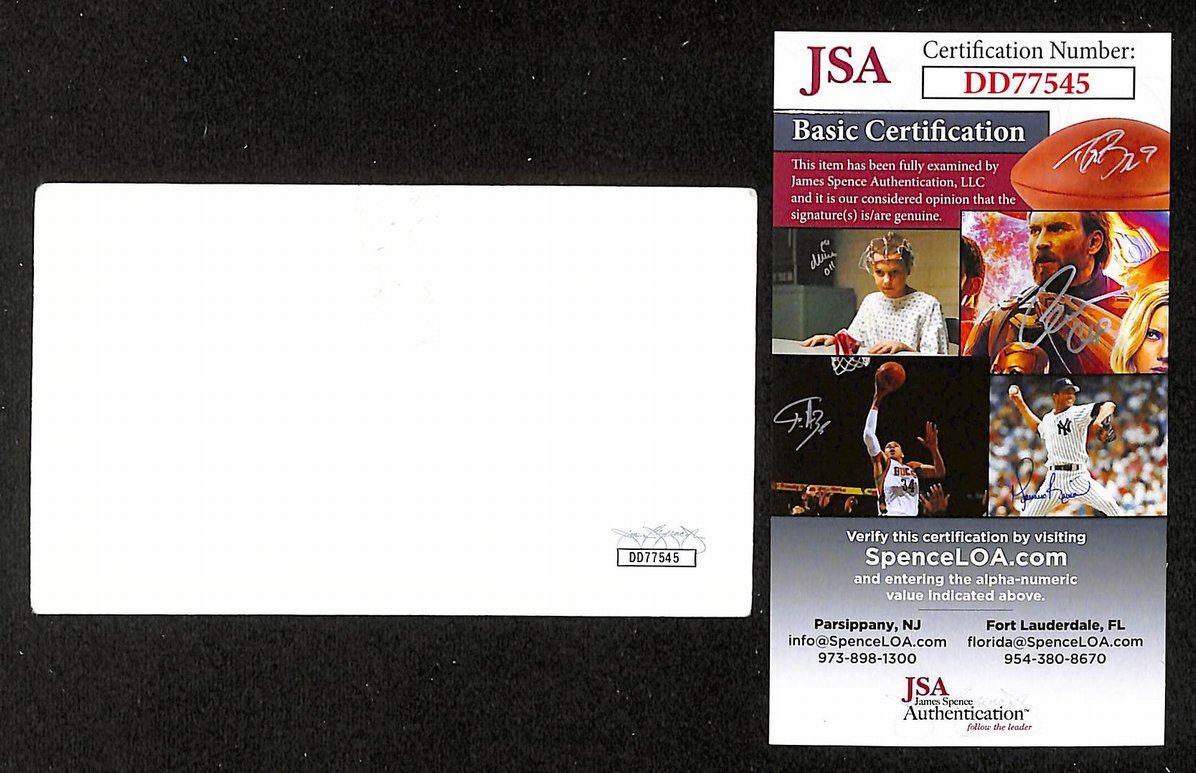 David Copperfield Autographed/Signed 3x5 Index Card Magician JSA BA209545