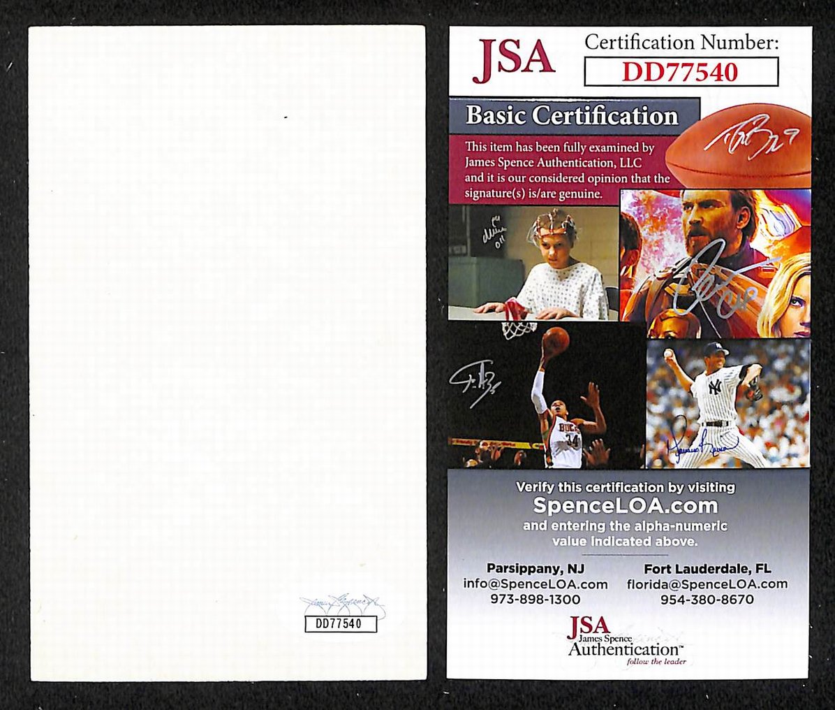 John Payne Autographed/Signed 3x5 Index Card Actor JSA BA209550
