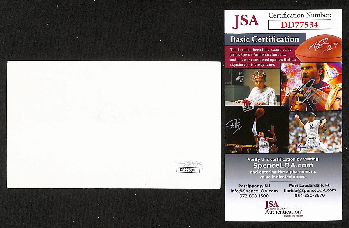 Ed Robertson Autographed/Signed 3x5 Index Card Barenaked Ladies JSA BA209555