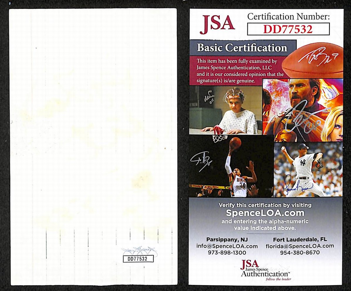 Kate Pierson Autographed/Signed 3x5 Index Card B-52s JSA BA209556