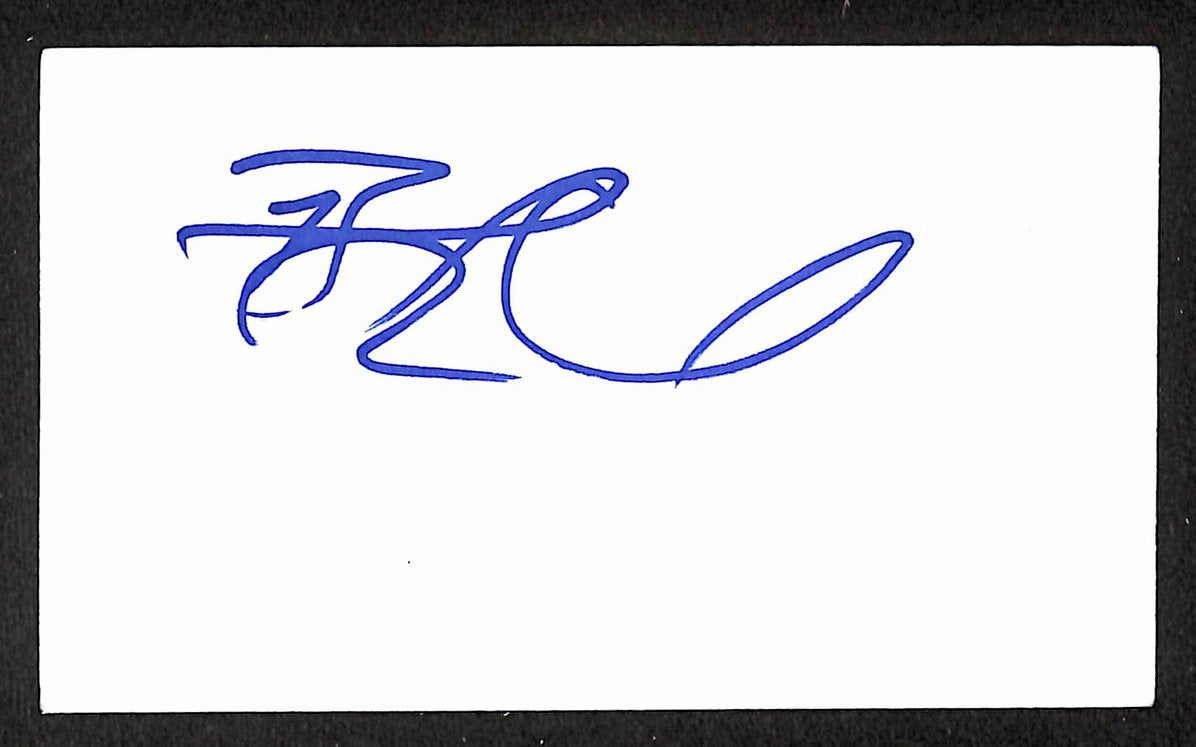 Blake Wheeler Autographed/Signed 3x5 Index Card Bruins Jets JSA BA209568