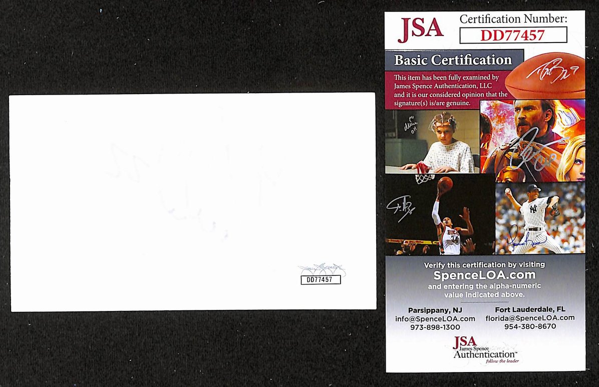 Igor Korolev Autographed/Signed 3x5 Index Card Maple Leafs JSA BA209574