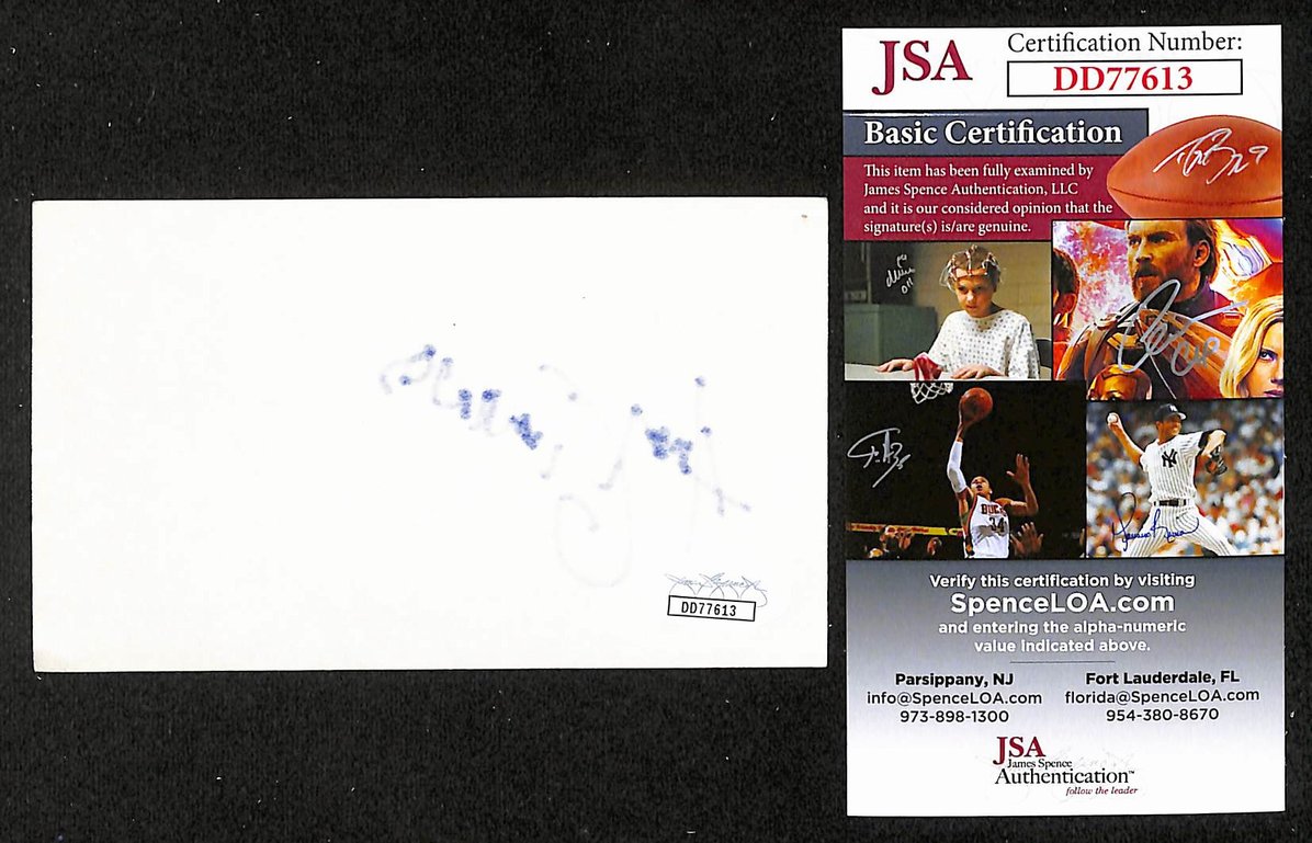 Andrew Giddings Autographed/Signed 3x5 Index Card Jethro Tull JSA BA209580