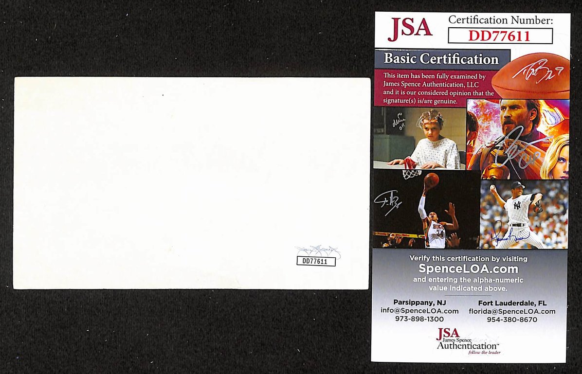 David Maddox Autographed/Signed 3x5 Index Card Drummer JSA BA209581