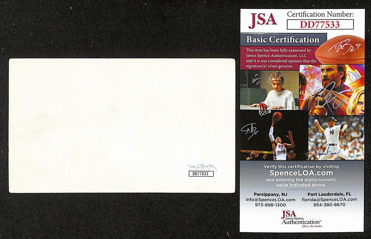 Jim Creeggan Autographed/Signed 3x5 Index Card Barenaked Ladies JSA BA209605