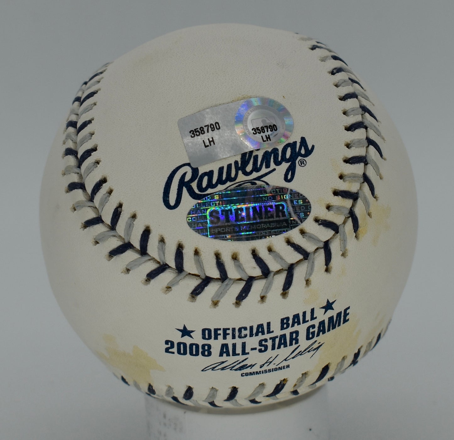 Derek Jeter Yankees 08 AS Signed/Autographed Baseball HOF Steiner MLB Holo 8855