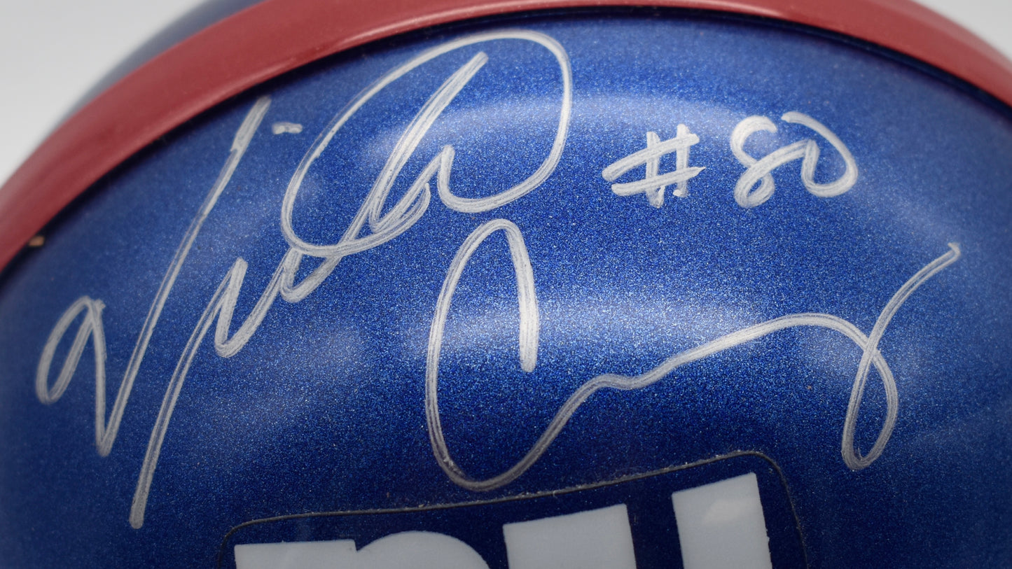 Victor Cruz Giants Signed/Autographed Mini Helmet Steiner 208859