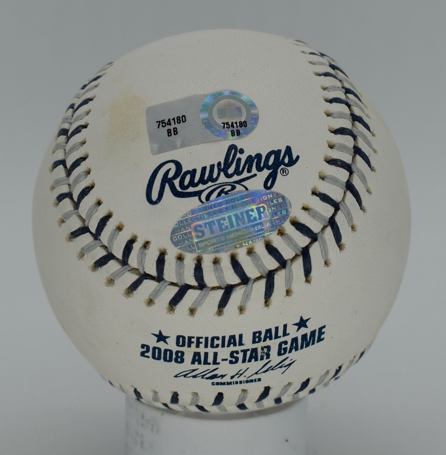 Derek Jeter Yankees 08 AS Signed/Autographed Baseball HOF Steiner MLB Holo 8854