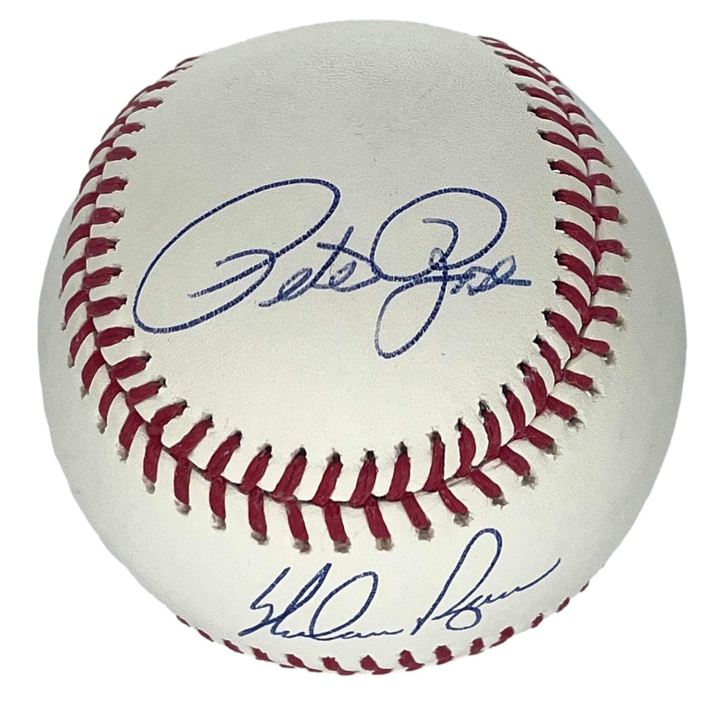 Pete Rose & Nolan Ryan HOF Signed Insc K King & Hit King Baseball Beckett 196501