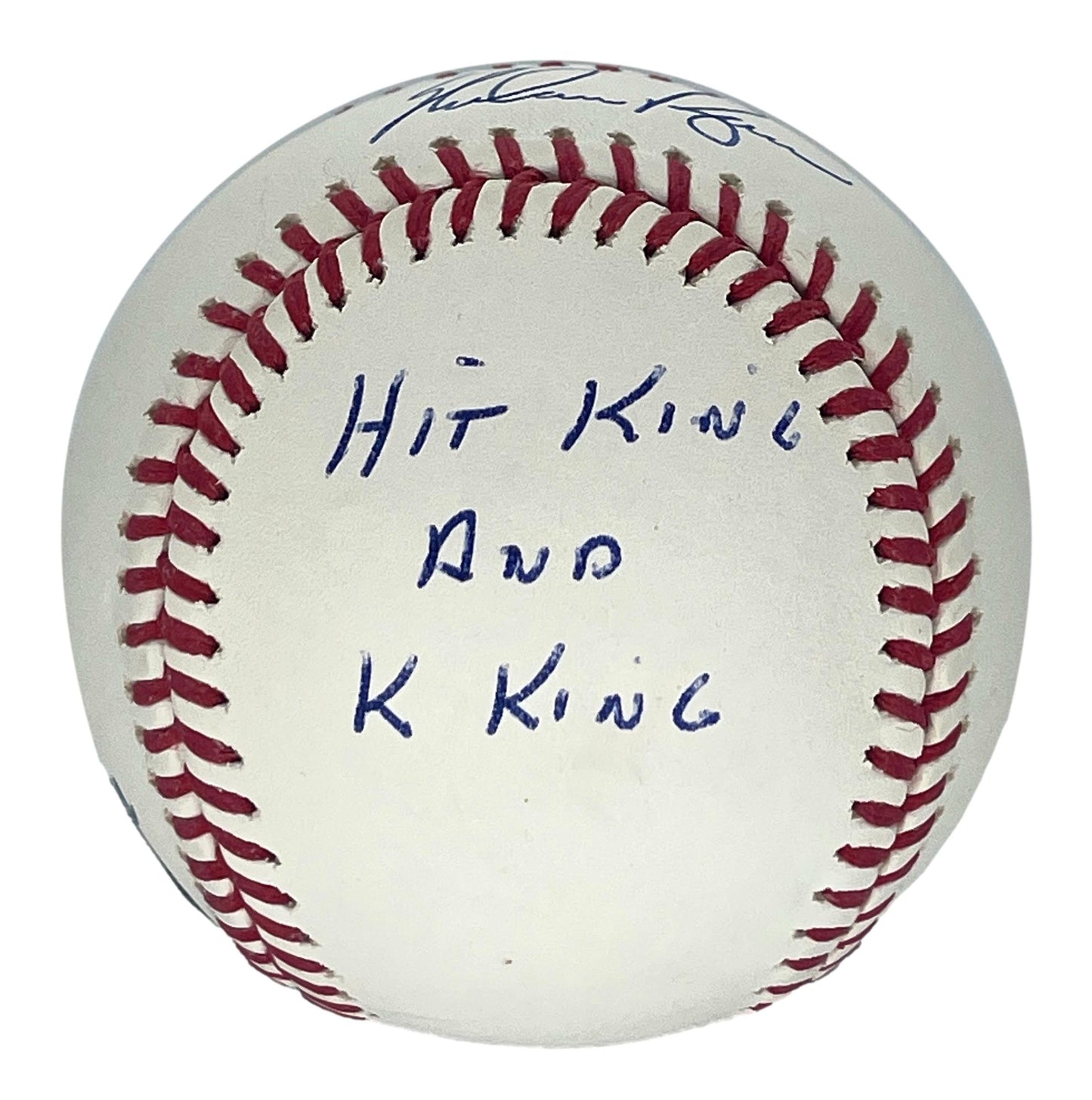 Pete Rose & Nolan Ryan HOF Signed Insc K King & Hit King Baseball Beckett 196501