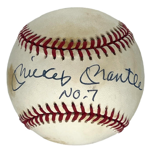 Mickey Mantle HOF New York Yankees #7 Signed/Autographed Baseball  JSA 196505