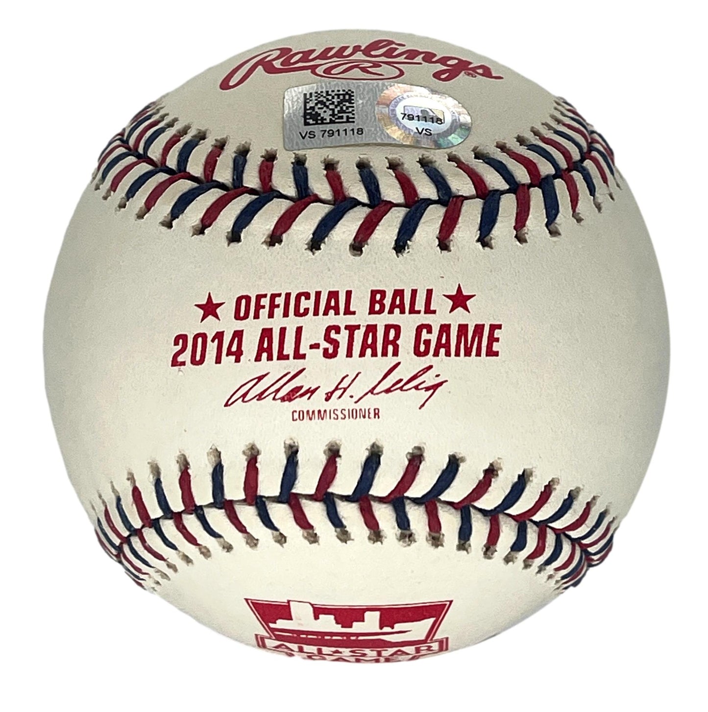 Derek Jeter & Mike Trout Duel Signed 2014 All-Star Baseball MLB Holo 196506
