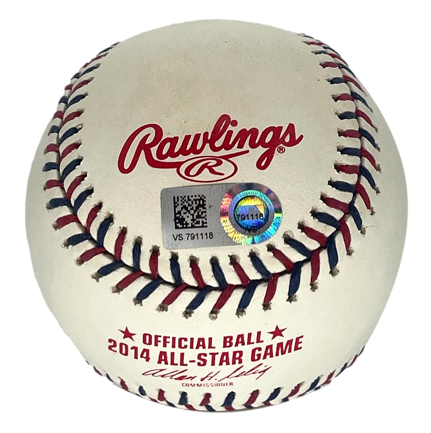 Derek Jeter & Mike Trout Duel Signed 2014 All-Star Baseball MLB Holo 196506