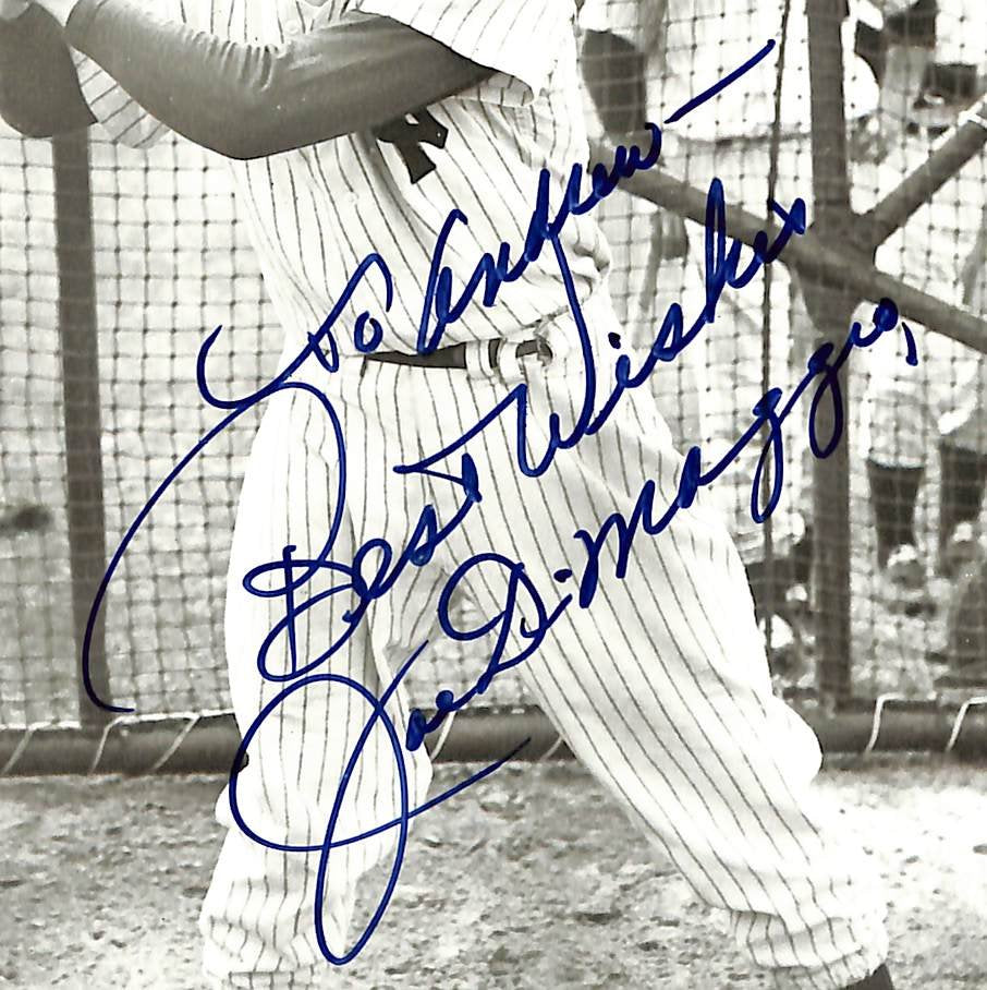 Joe DiMaggio HOF Yankees Signed/Autographed 8x10 JSA Letter 209679