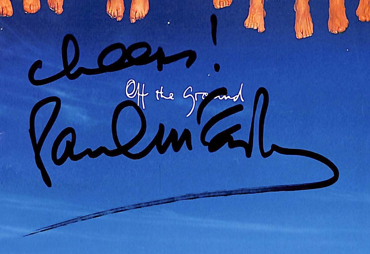 Paul McCartney Beatles Signed/Autographed Off the Ground CD Cover PSA 209682