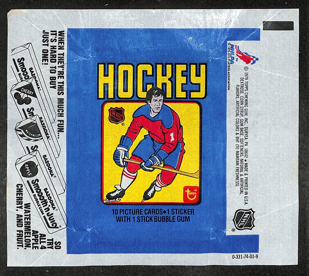 1979-80 Topps NHL Hockey Wax Pack Wrapper Wayne Gretzky RC 209657