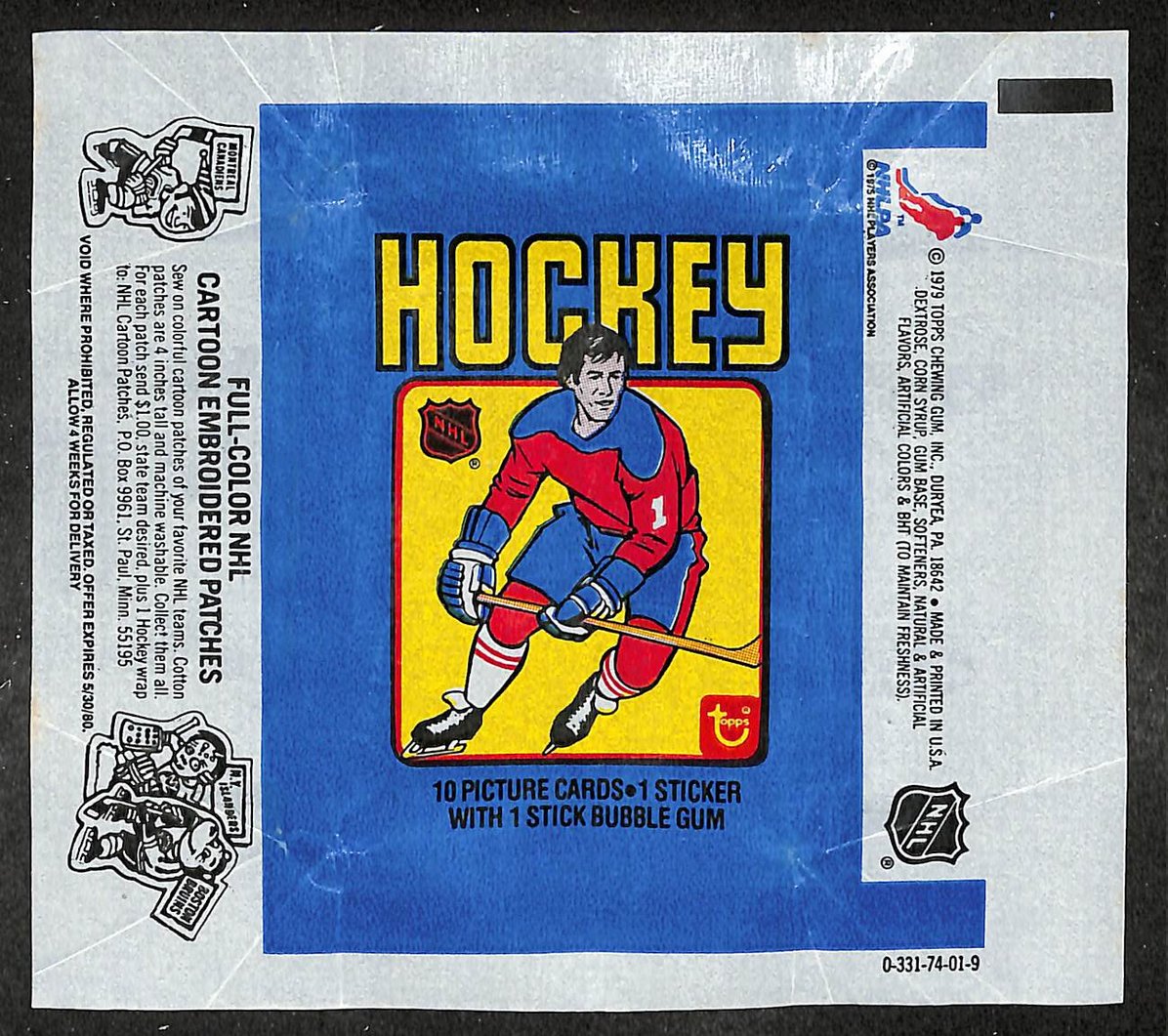 1979-80 Topps NHL Hockey Wax Pack Wrapper Wayne Gretzky RC 209658