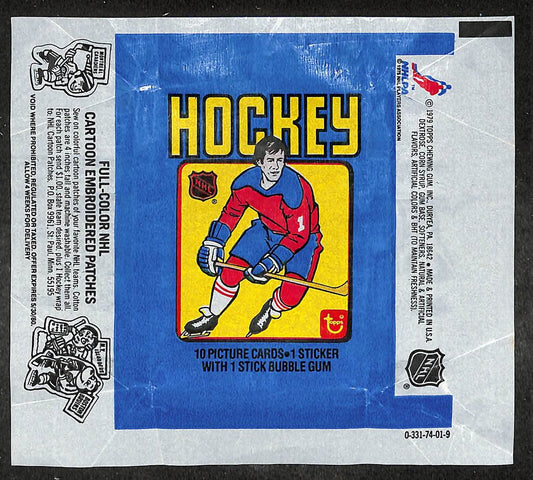 1979-80 Topps NHL Hockey Wax Pack Wrapper Wayne Gretzky RC 209659