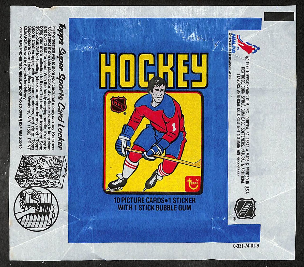 1979-80 Topps NHL Hockey Wax Pack Wrapper Wayne Gretzky RC 209660