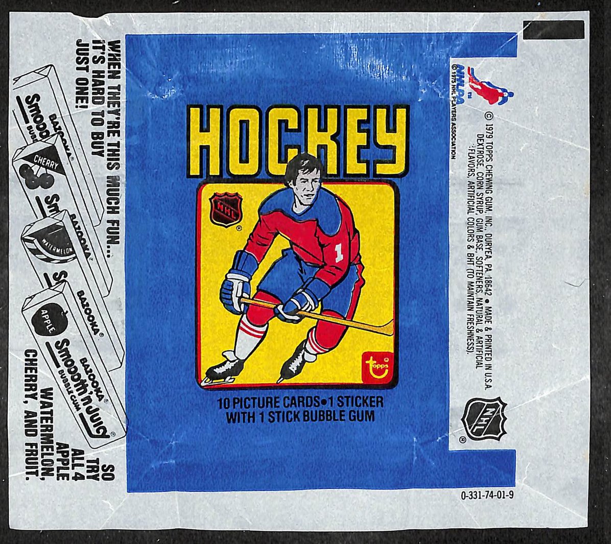 1979-80 Topps NHL Hockey Wax Pack Wrapper Wayne Gretzky RC 209663