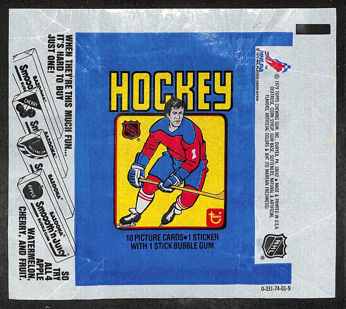 1979-80 Topps NHL Hockey Wax Pack Wrapper Wayne Gretzky RC 209666