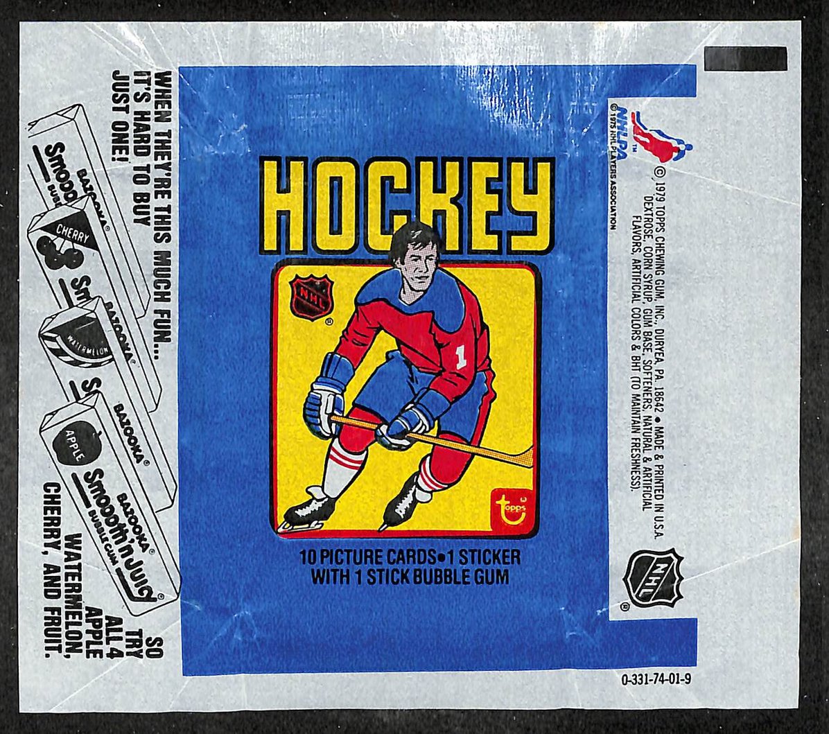 1979-80 Topps NHL Hockey Wax Pack Wrapper Wayne Gretzky RC 209667