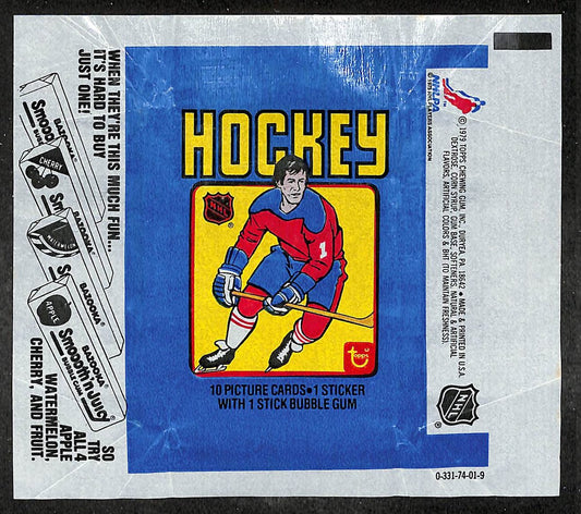 1979-80 Topps NHL Hockey Wax Pack Wrapper Wayne Gretzky RC 209667
