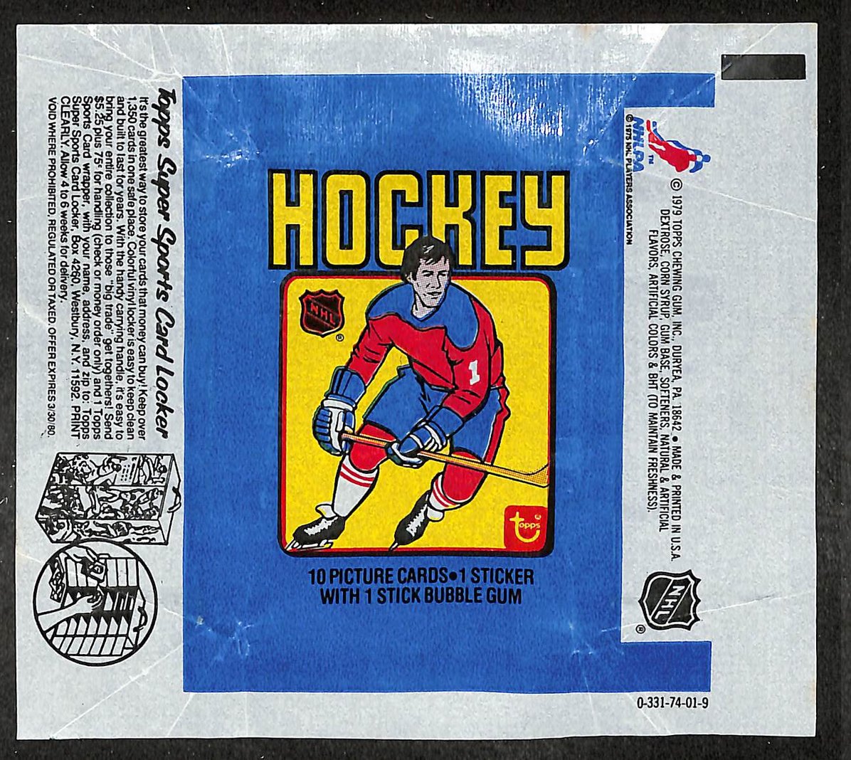 1979-80 Topps NHL Hockey Wax Pack Wrapper Wayne Gretzky RC 209669