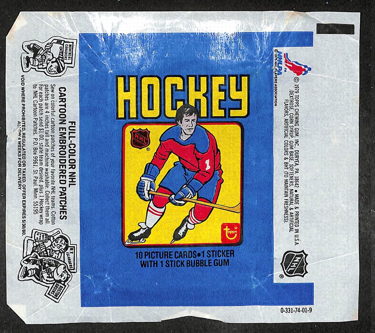 1979-80 Topps NHL Hockey Wax Pack Wrapper Wayne Gretzky RC 209670