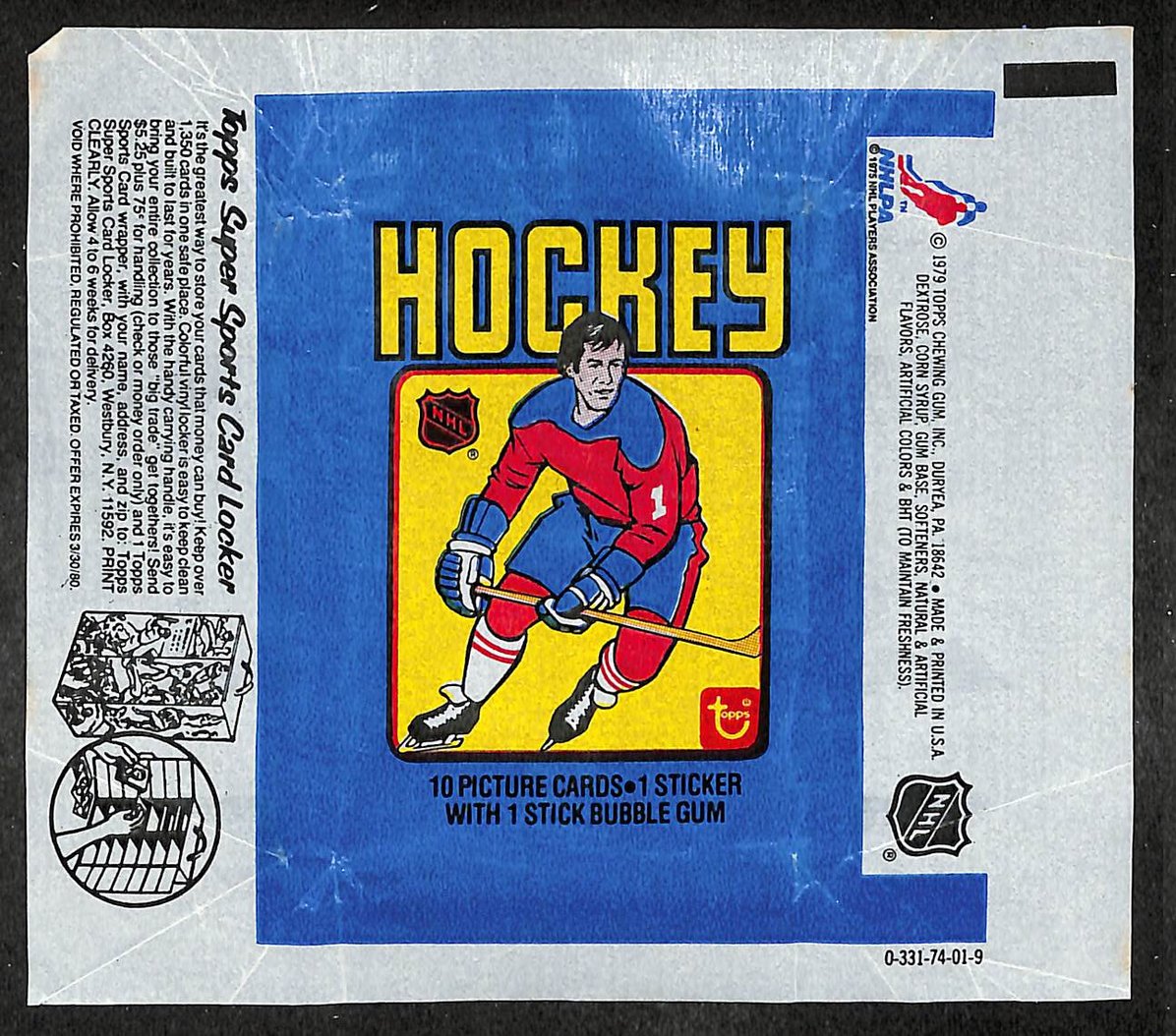 1979-80 Topps NHL Hockey Wax Pack Wrapper Wayne Gretzky RC 209671