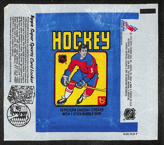 1979-80 Topps NHL Hockey Wax Pack Wrapper Wayne Gretzky RC 209671