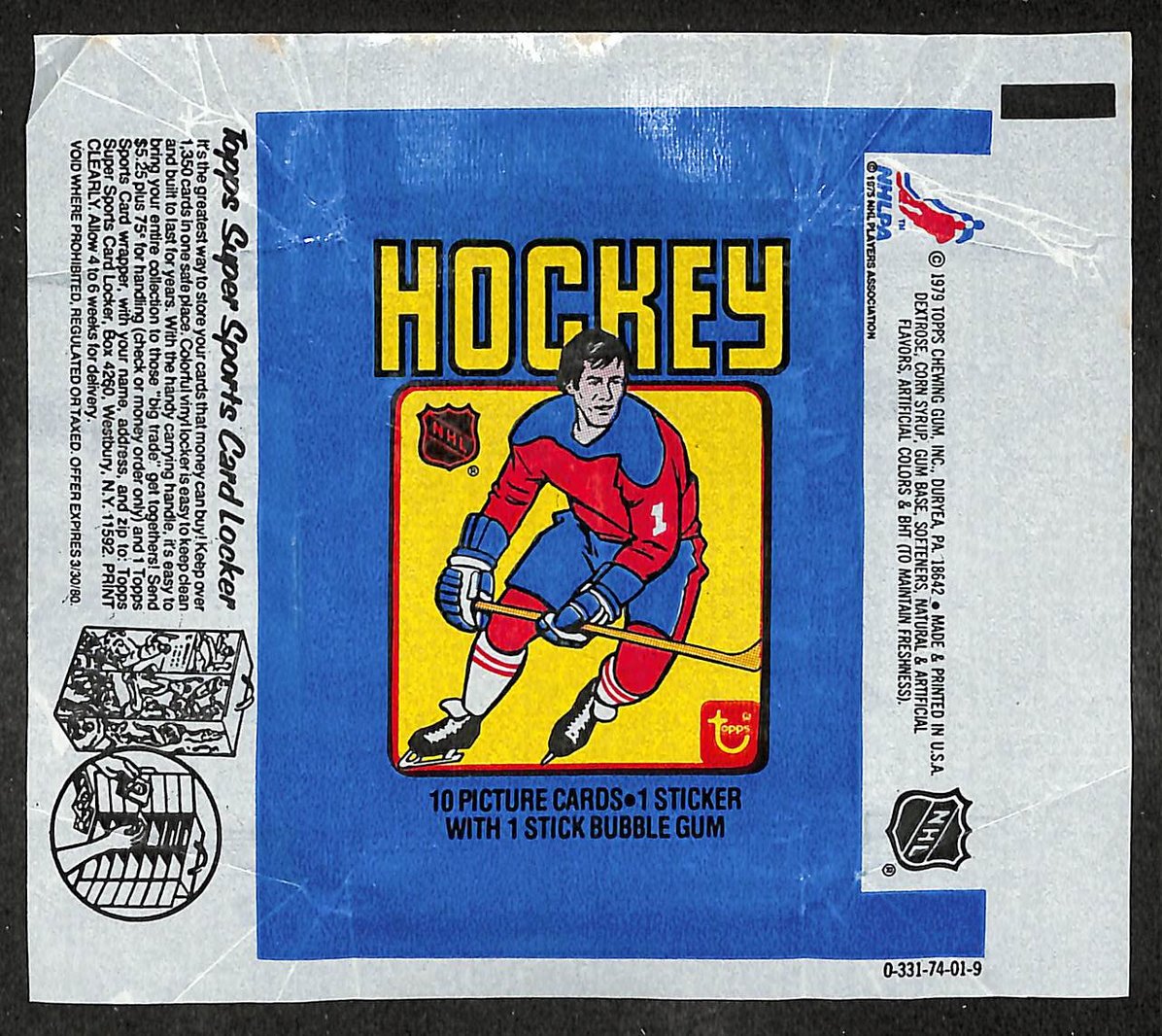 1979-80 Topps NHL Hockey Wax Pack Wrapper Wayne Gretzky RC 209677