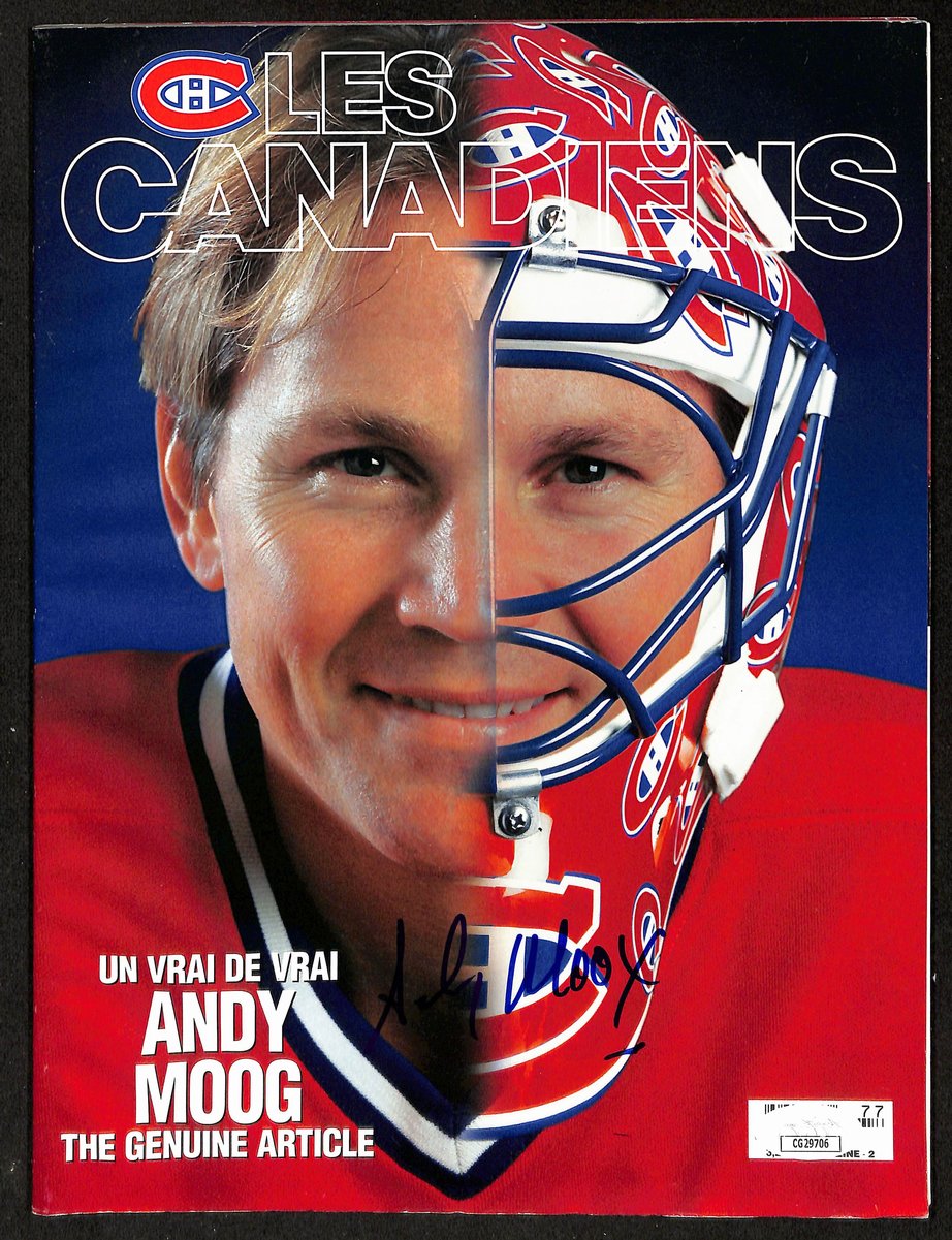 Andy Moog Signed/Autographed Les Canadiens Magazine JSA 198040