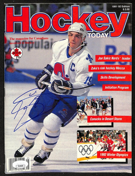 Joe Sakic HOF Signed/Autographed 1991-92 Hockey Today Magazine  JSA 198047