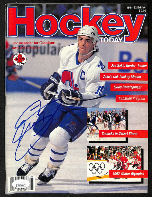 Joe Sakic HOF Signed/Autographed 1991-92 Hockey Today Magazine  JSA 198048