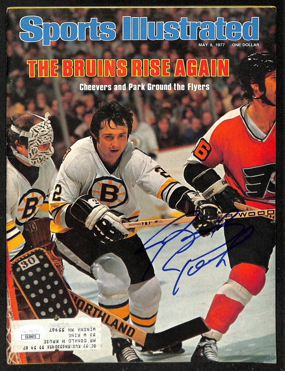 Brad Park HOF Signed 1977 Sports Illustrated Magazine Bruins JSA BA198074