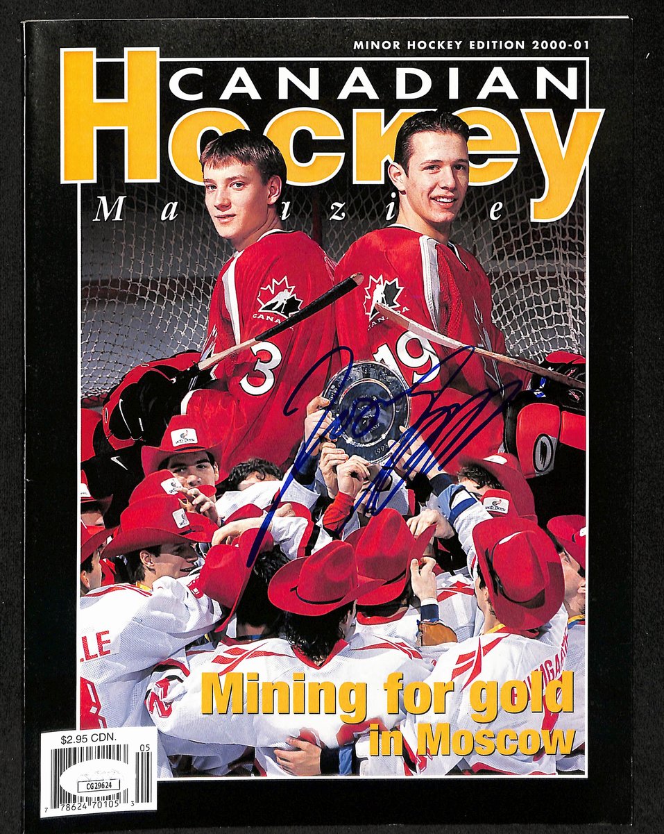 Jason Spezza Signed/Autographed 2000-01 Canadian Hockey Magazine  SA 198428