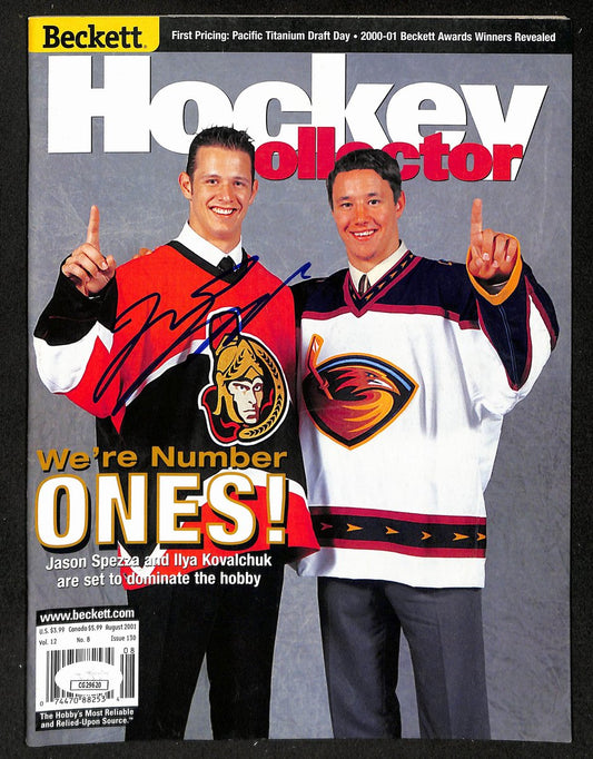 Jason Spezza Signed/Autographed 2001 Beckett Magazine Senators JSA 198432