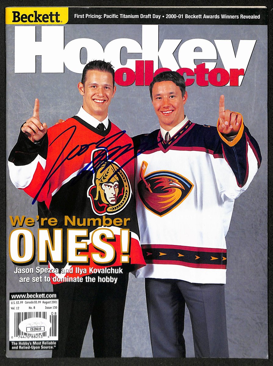 Jason Spezza Signed/Autographed 2001 Beckett Magazine Senators JSA 198433